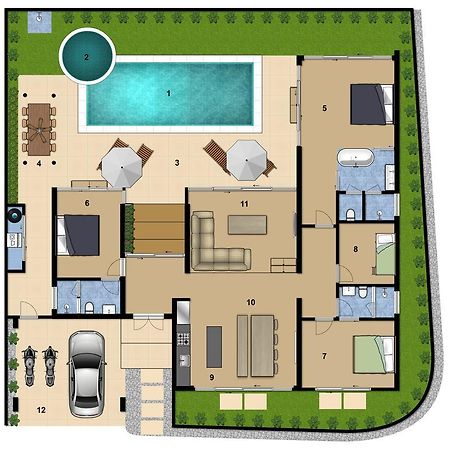 Villa Desi Strand Bang Tao Exterior foto